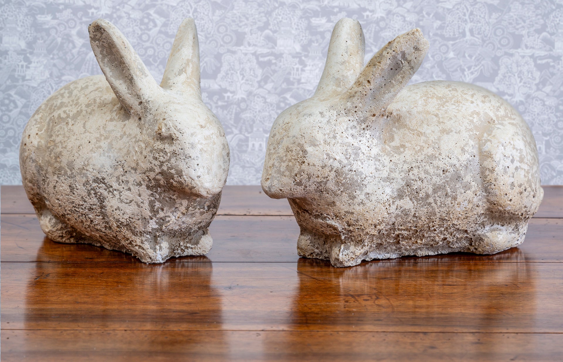 SOLD A French reconstituted stone rabbit