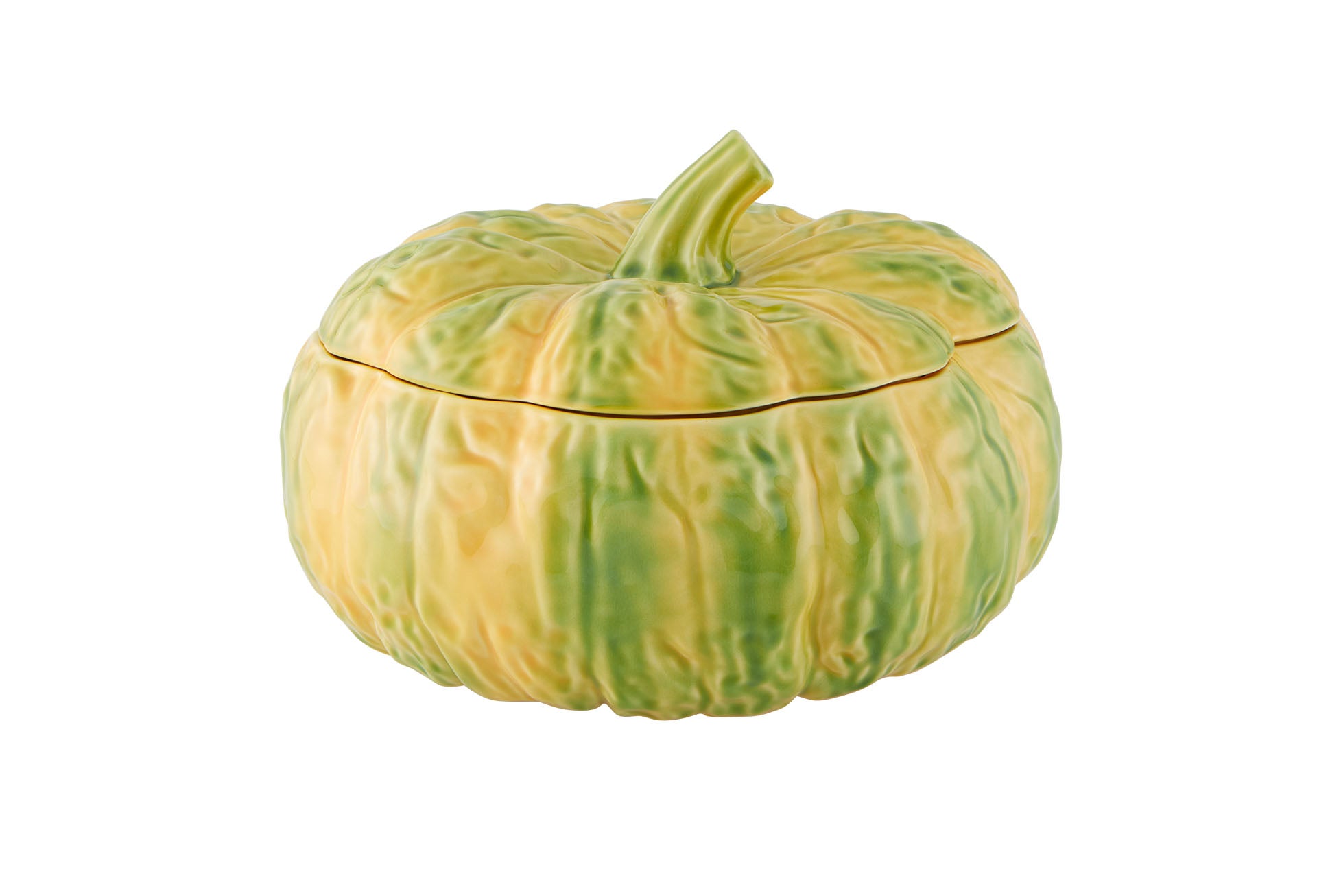 A large pumpkin tureen by Bordallo Pinheiro, Portugal