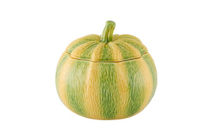 A medium pumpkin tureen by Bordallo Pinheiro, Portugal