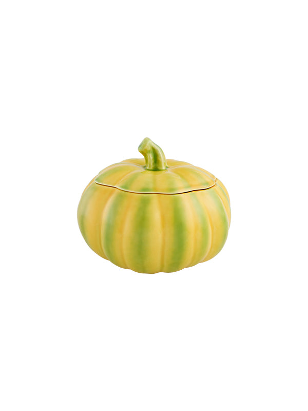 A small pumpkin tureen by Bordallo Pinheiro, Portugal