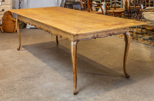 An exceptional pale cherrywood provincial farmhouse table, French 19th Century